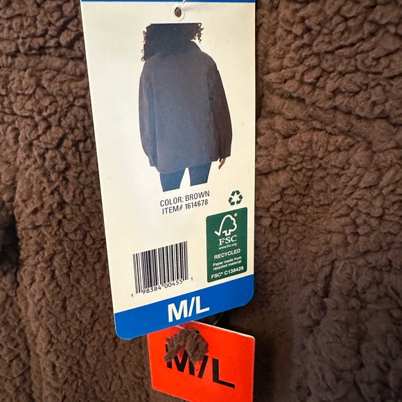 42 Degrees Teddy Shirt in Chocolate Brown M - Picture 4 of 8